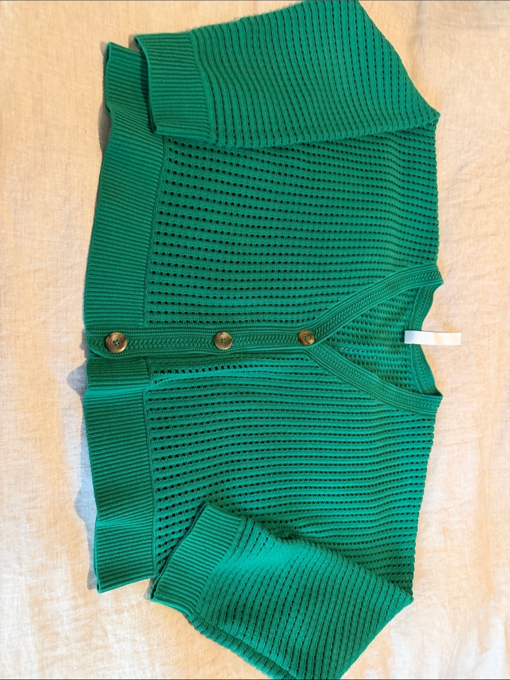 lululemon athletica Emerald Green Knit Button Cardigan